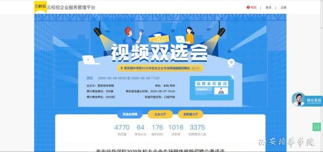 西安培华学院举办校友企业专场招聘会